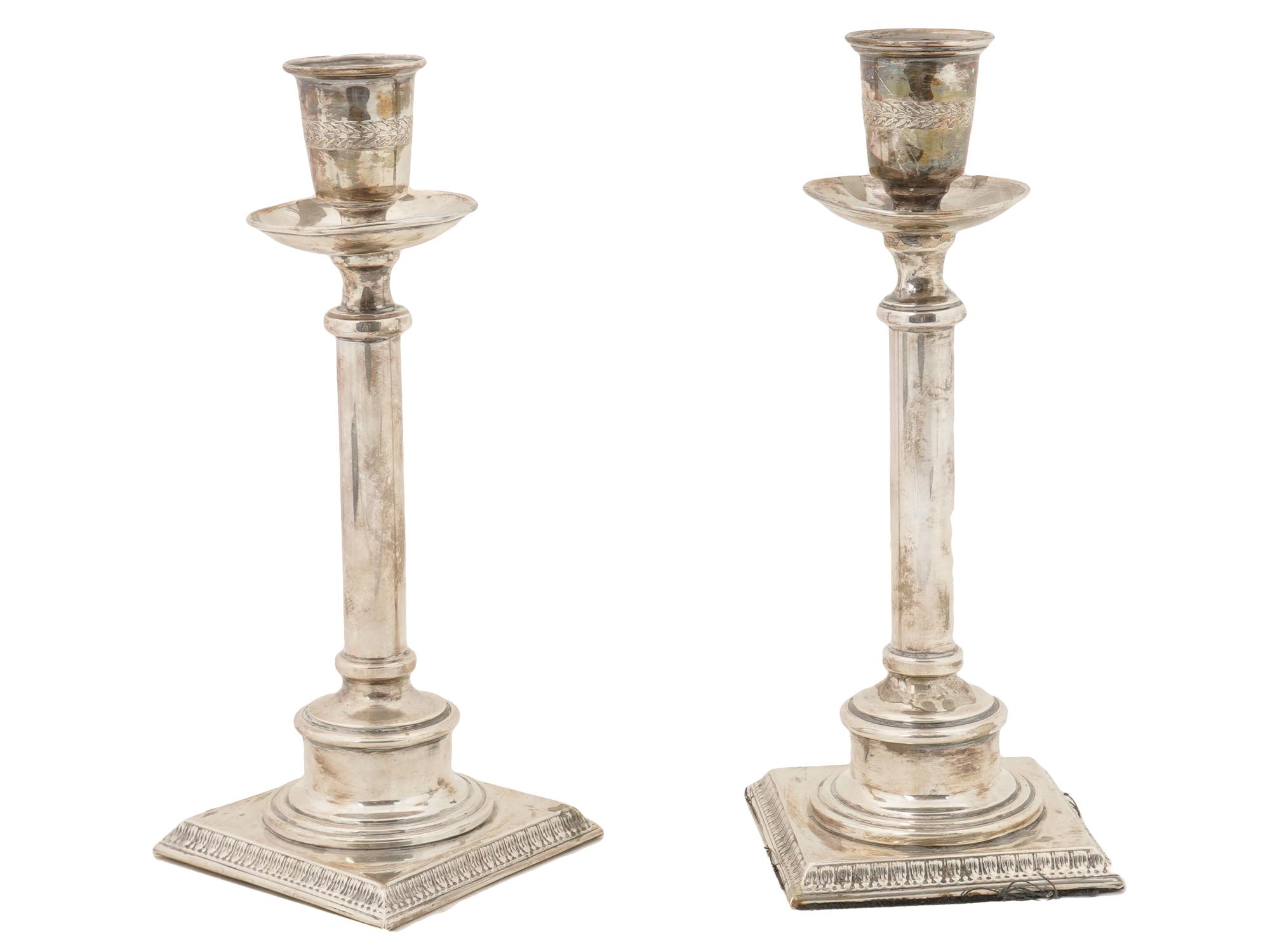 ANTIQUE STERLING 925 SILVER CANDLESTICKS PIC-